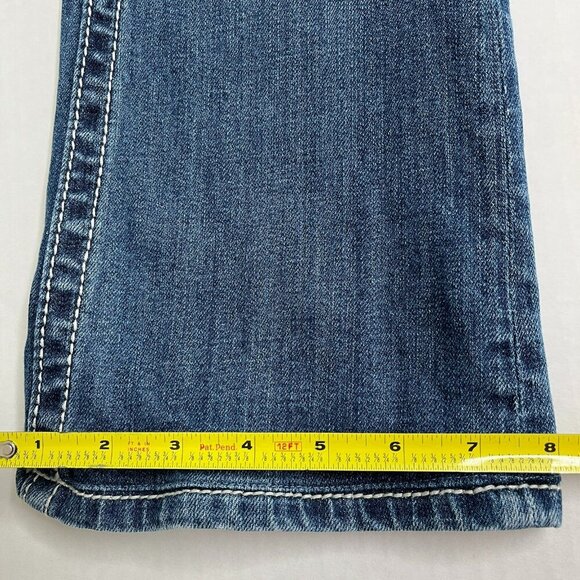 Miss Me Jeans Boot Cut JP6048B sz 27 Low Rise Whiskered Western - Picture 12 of 16
